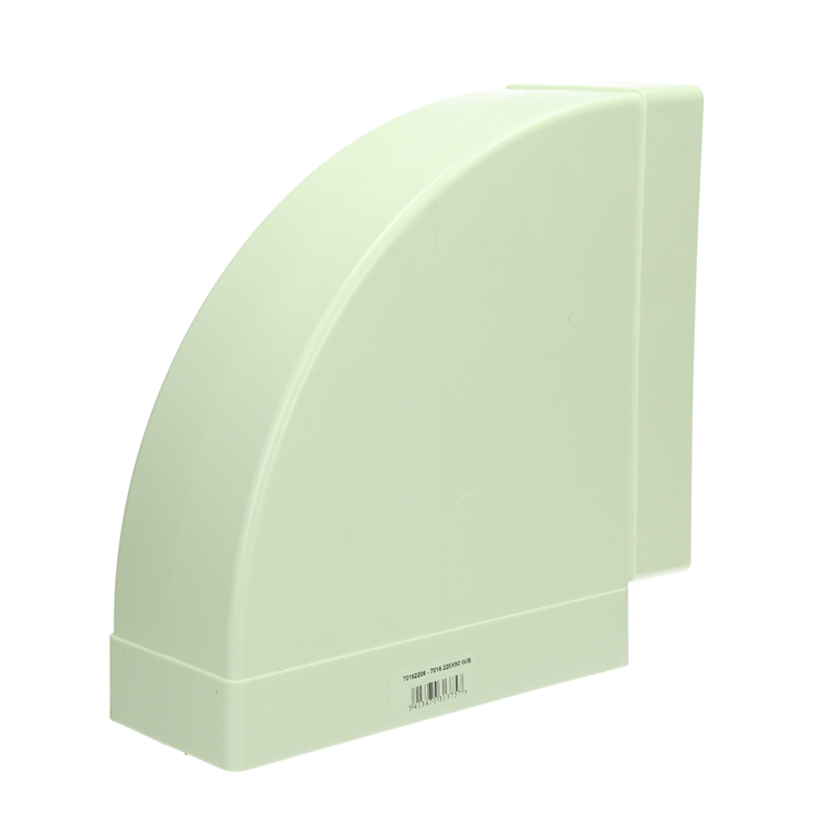 Renson 1069272 - pvc hoekverbinding hor. 90° 7016 (220x90) (wit) | 3 stuks