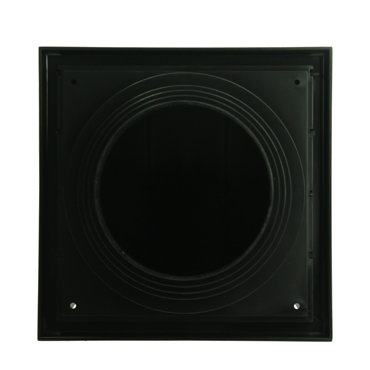 Renson 1069267 - dampkaprooster 1 klep pvc 741 (100-130) str 9005 (zwart) | 2 stuks