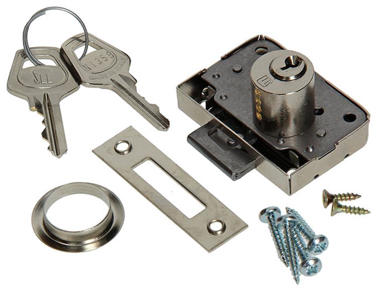 Mack 1015831 - 1 oplegcilinder meubelsl.l r vernikkeld 20 mm | 5 stuks