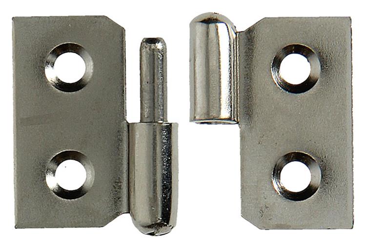 Mack 1013349 - 2 meubelpaumellen links vernikkeld h 30 x b 40 mm | 5 stuks