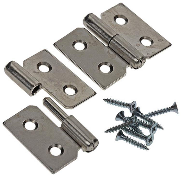 Mack 1013349 - 2 meubelpaumellen links vernikkeld h 30 x b 40 mm | 5 stuks
