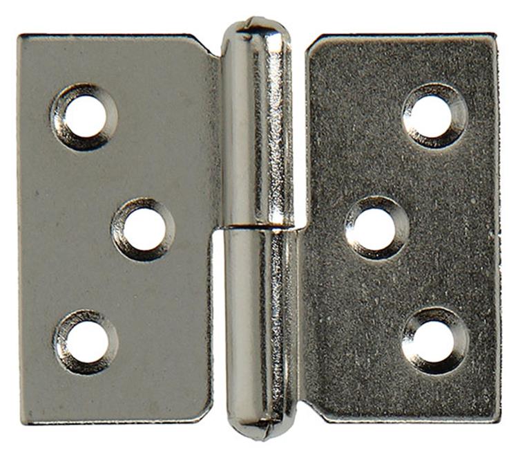 Mack 1013351 - 2 meubelpaumellen rechts vernikkeld h 40 x b 50 mm | 5 stuks