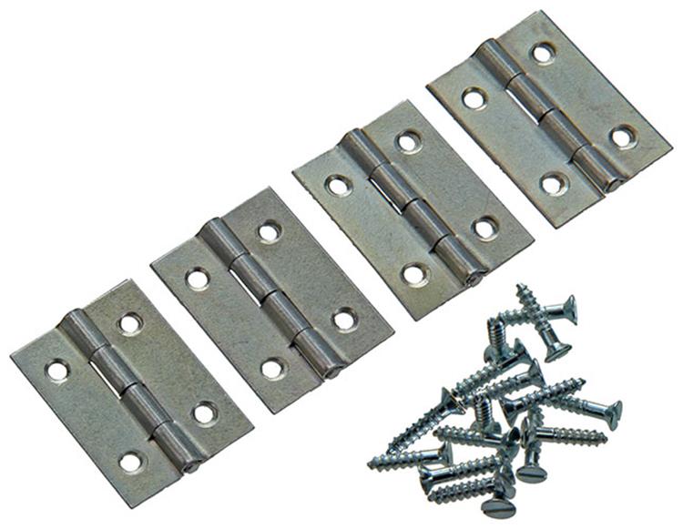 Mack 1013245 - 4 smalle scharnieren verzinkt h 25 x b 18 mm | 5 stuks