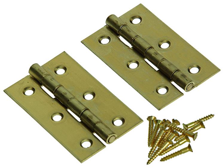 Mack 1013504 - 2 smalle scharnieren messing h 60 x b 46 mm | 5 stuks