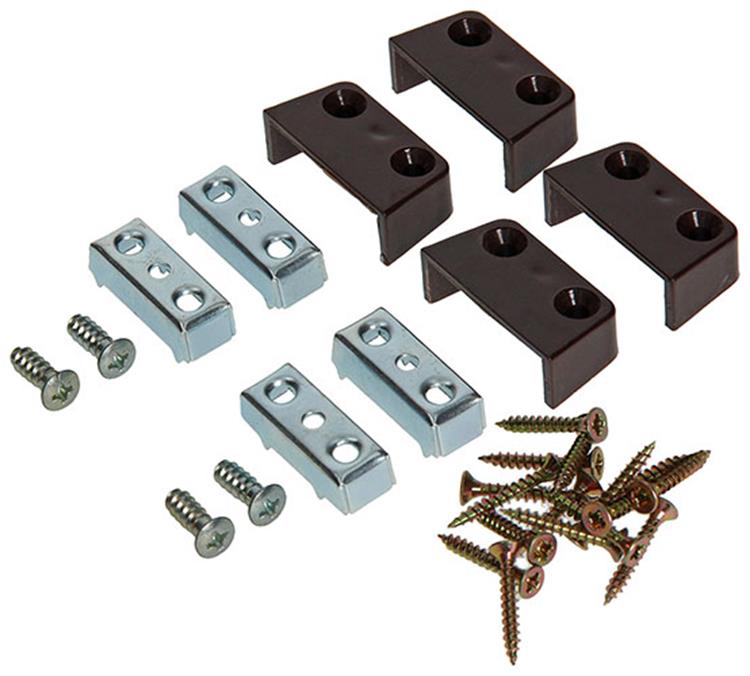 Mack 1013470 - 4 paneelverbinders trapez bruin | 5 stuks