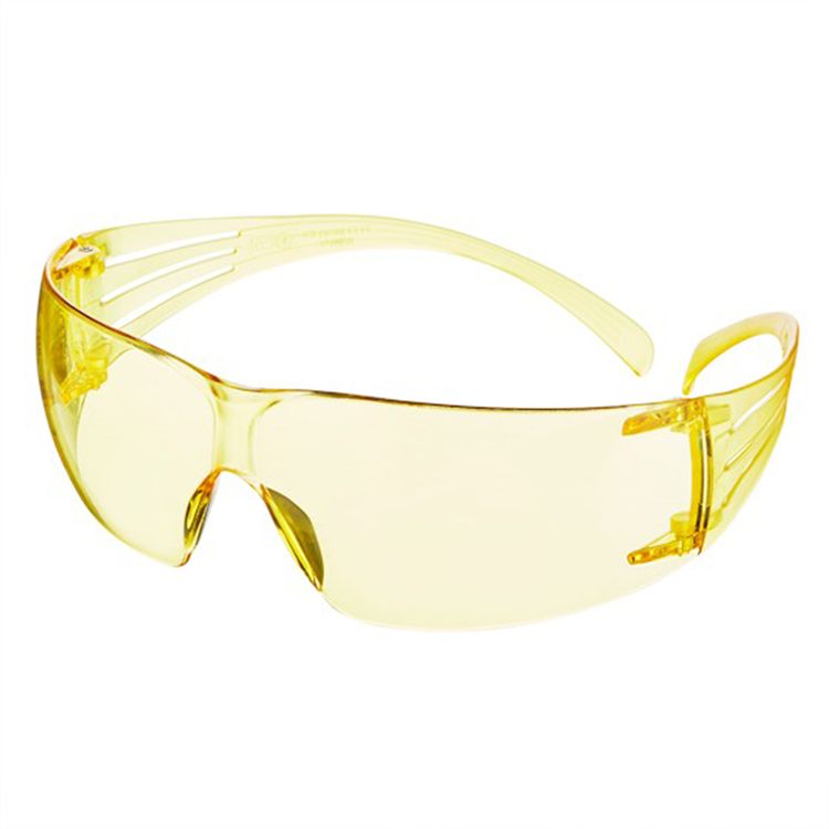 3m 1068879 - secu sf200 veiligheidsbril anti-kras, gele lens, 1 pck, 6 | 6 stuks