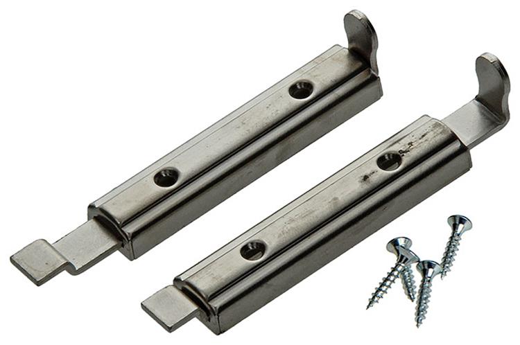 Mack 1013272 - 2 meubelschuiven vernikkeld a 70 - b 21 mm | 5 stuks