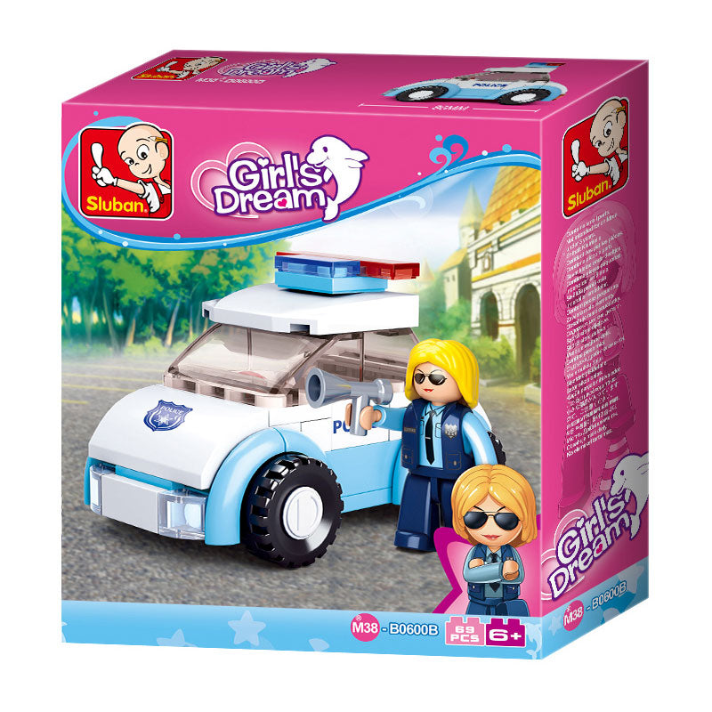 Sluban Girls Dream Series M38-B0600B Policewoman with Police Car 69 pieces