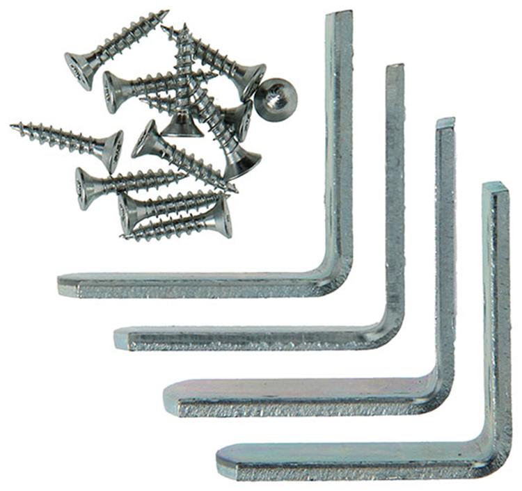 Mack 1013312 - 4 bedhaken verzinkt 49 x 35 mm | 5 stuks