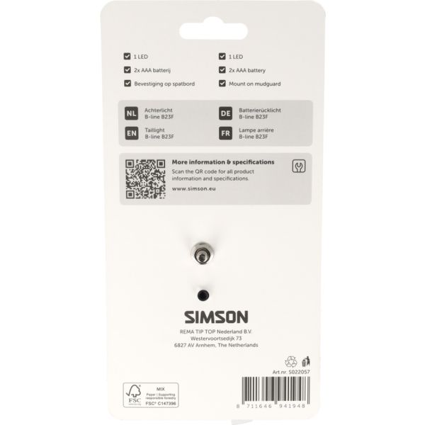Simson aurora achterlicht b-line b23f