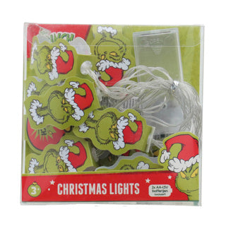 No brand the grinch licht slinger 12 leds, 2 meter | 2 stuks