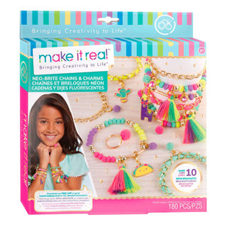 Spectron make it real - neon charm bracelets - make 10 bracelets and one ring