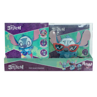 Disney stitch 3d pop hoofd 30 cm 4 assorti