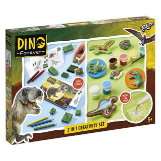 Totum Dino Forever - 2in1 Gips en Kleur Creativiteitsset