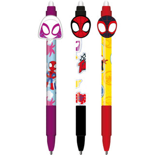 Spidey uitwisbare gelpen met clip 3 assorti | 36 stuks