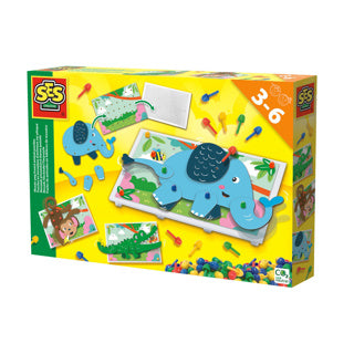SES Mozaïek Pinbord Dieren Puzzels