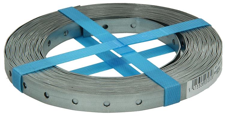 1014101 - geperforeerd bandijzer, verzinkt 12mmx0.8mmx10m | 5 stuks