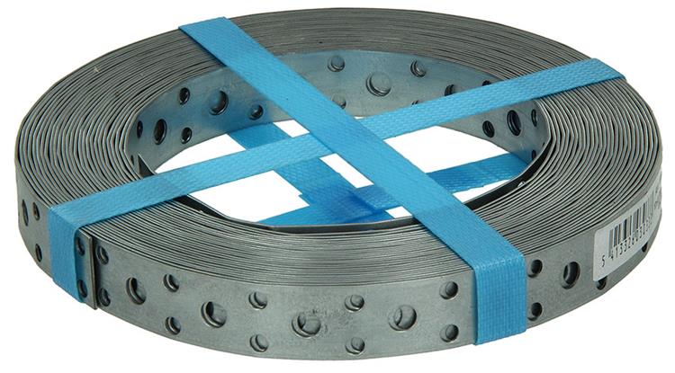 1003135 - geperforeerd bandijzer, verzinkt 17mmx0.8mmx10m | 5 stuks