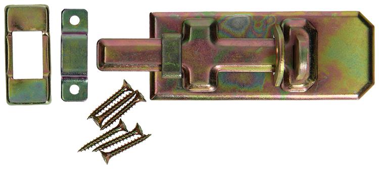 Mack 1014281 - veiligheidsschuif voor hangslot, bichromaat 100mm | 5 stuks
