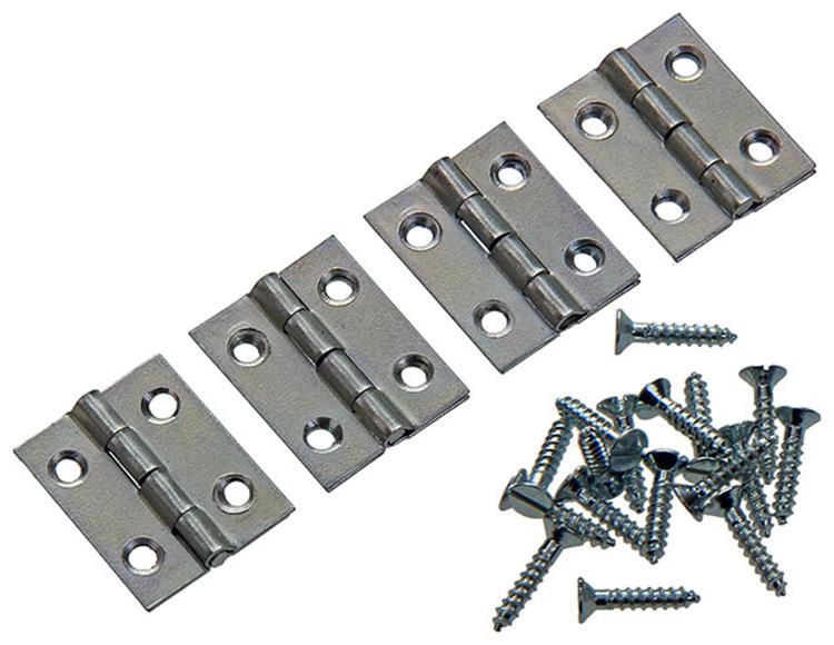 Mack 1013767 - 4 smalle scharnieren verzinkt h 20 x b 16 mm | 5 stuks