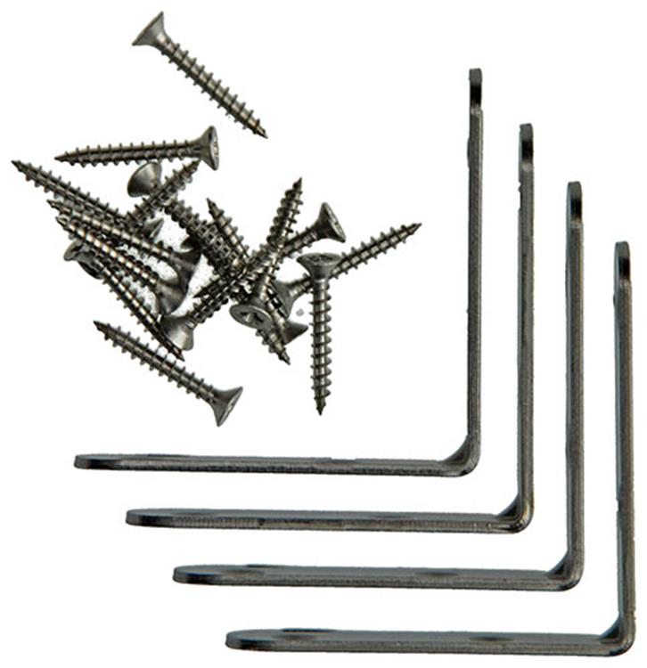 Mack 1013775 - 4 stoelwinkelhaken inox 60x60mm | 10 stuks