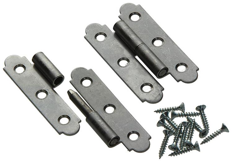Mack 1013706 - 2 spaanse paumellen rechts inox h 80 - b 45 mm | 5 stuks