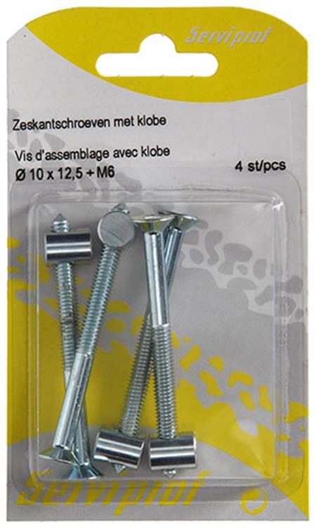 Mack 1013836 - 4 verbindingsschroeven met dwarsmoer m6x70 + m10x12,5 | 5 stuks