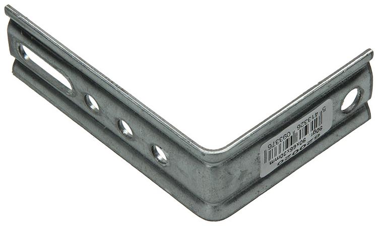 1014419 - kozijnhoek met ril 90x65x30mm 2mm | 30 stuks