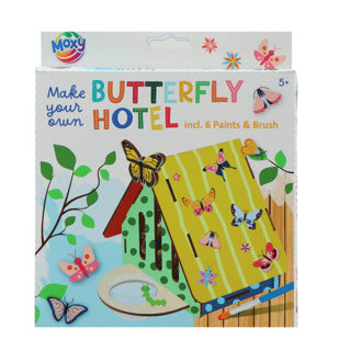 Creatieve knutselgroep vlinderhotel maken 16x13x10 cm