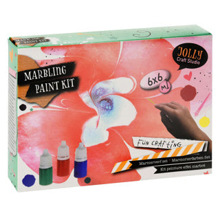 No brand marmerverven set klein | 6 stuks