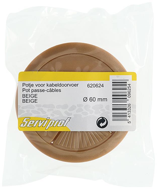 Mack 1014502 - 1 potje voor kabeldoorvoer bruin ø 60 mm | 10 stuks