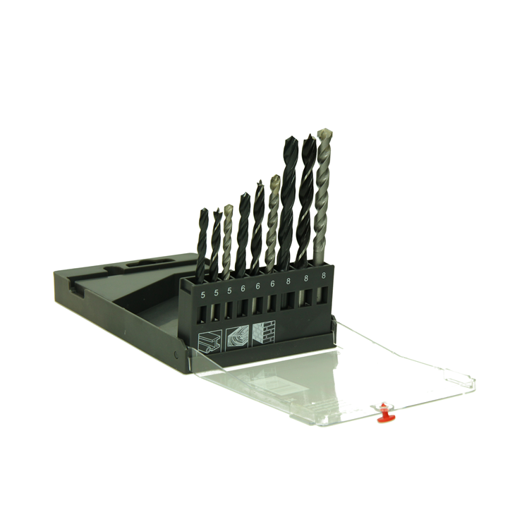 Mack 1011631 - steen-, hout-,metaalboor hss set 9-delig 5-8mm | 5 stuks