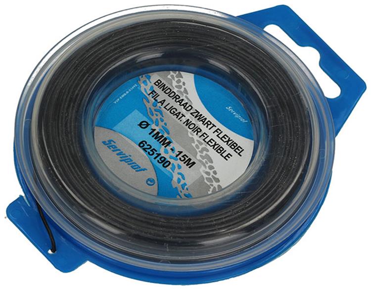 Mack 1015189 - binddraad zwart getemp. hobby ø1mm - 15m | 6 stuks