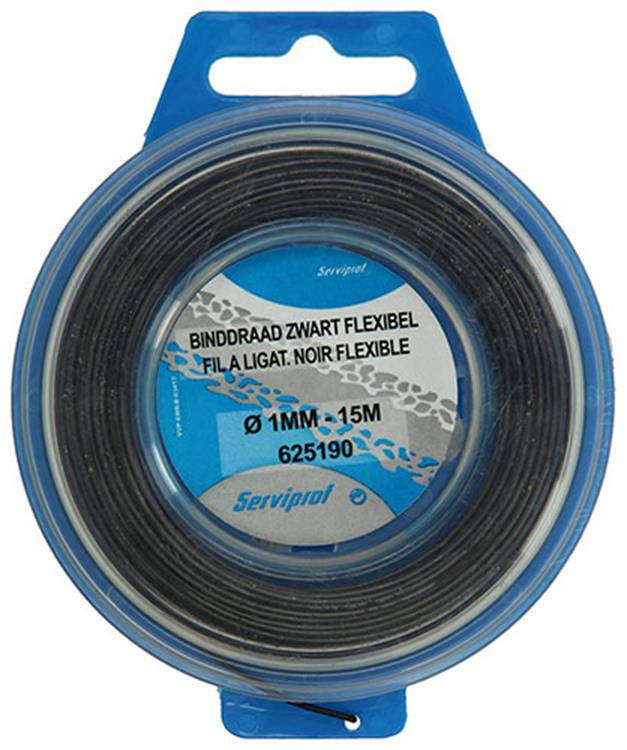 Mack 1015189 - binddraad zwart getemp. hobby ø1mm - 15m | 6 stuks