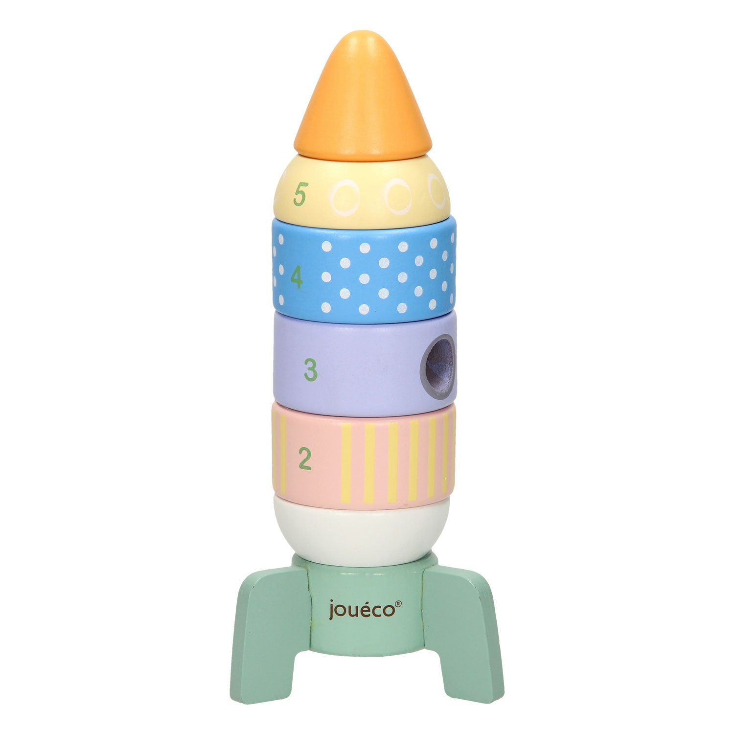 Joueco houten stapel raket