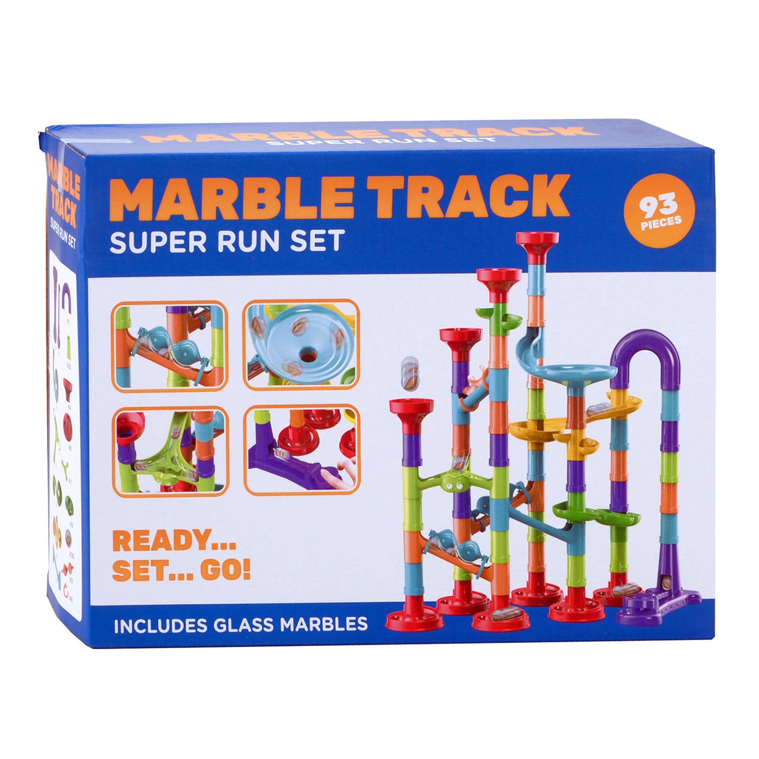 Knikkerbaan Super Run-set, 93dlg.
