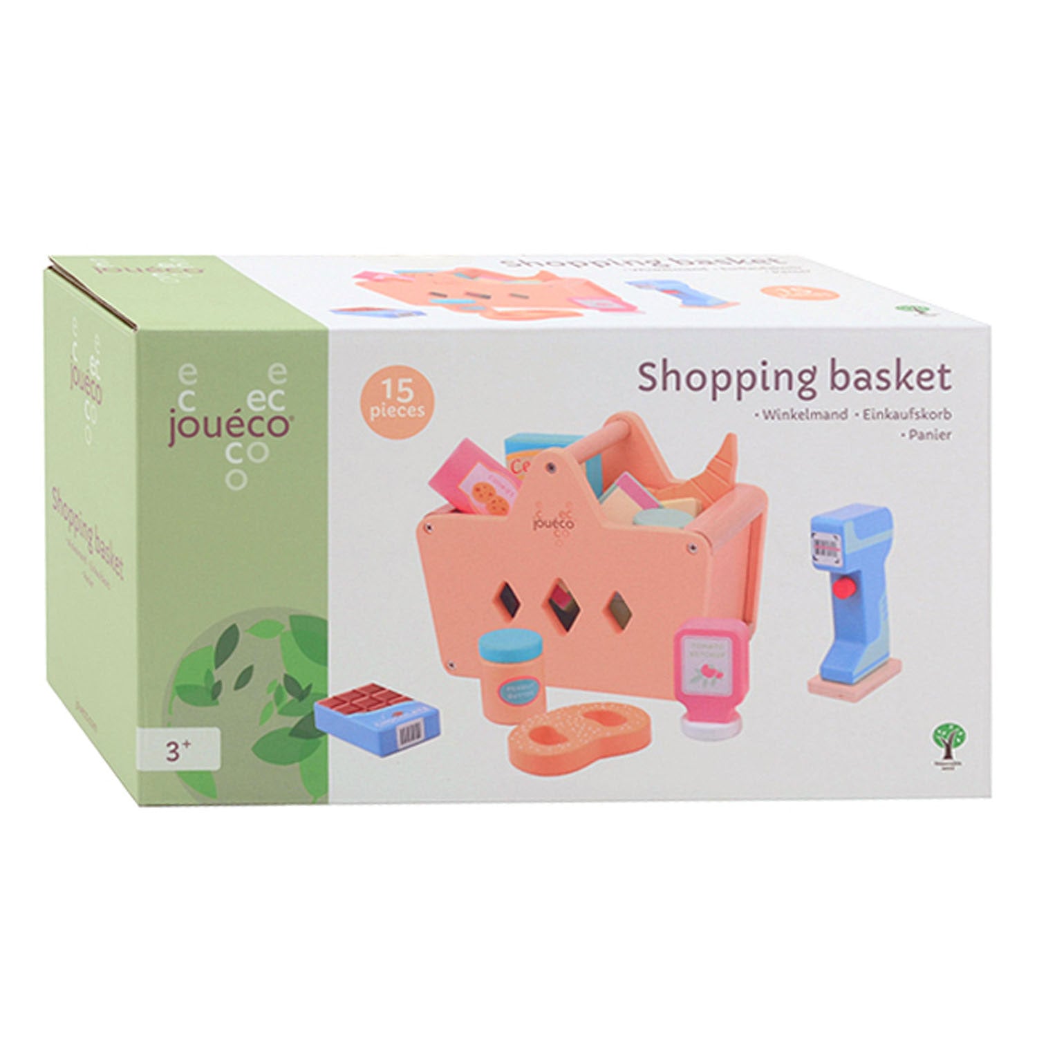 Jouéco - winkelmand met boodschappen én scanner - 17.3 cm