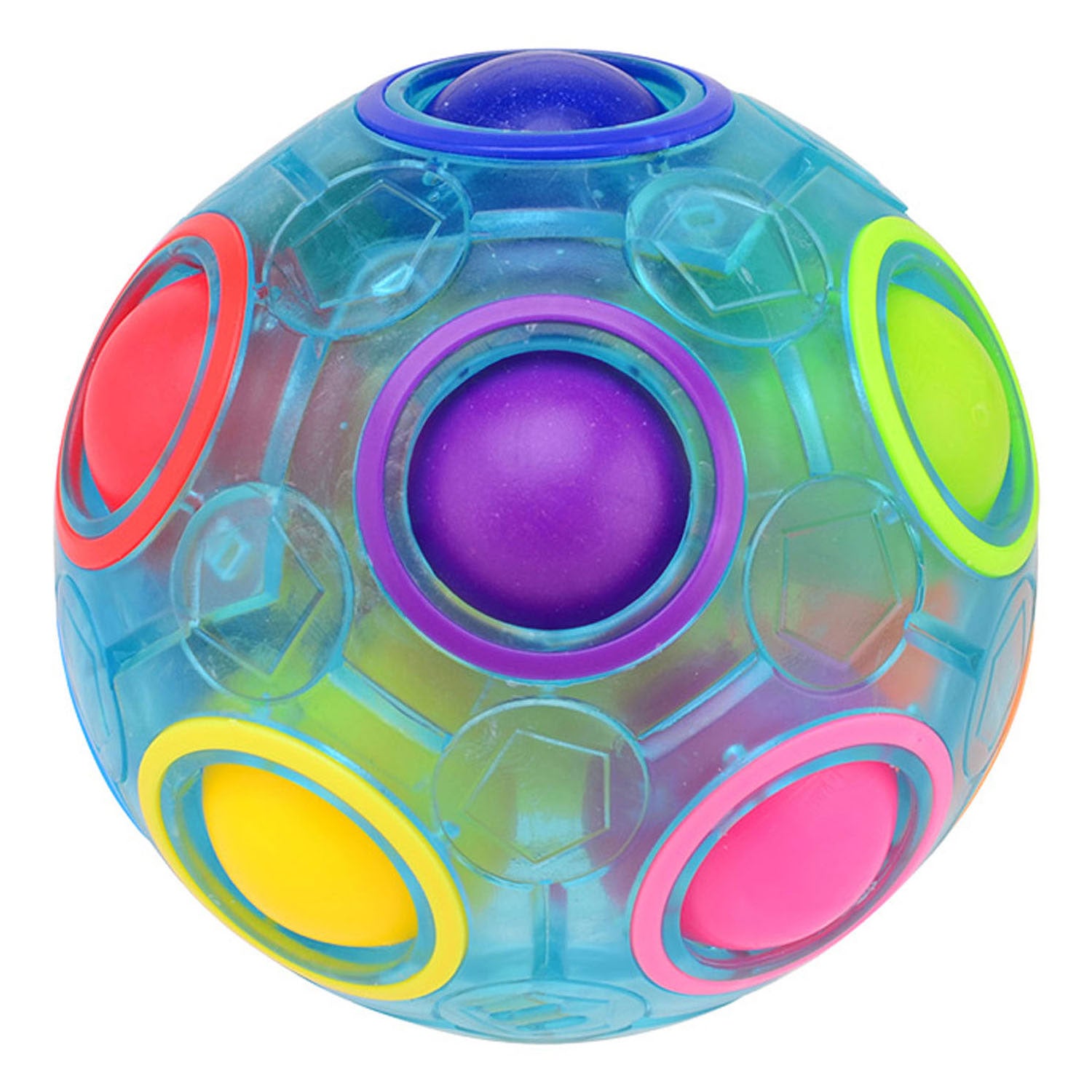 Johntoy transparante magische puzzelbal