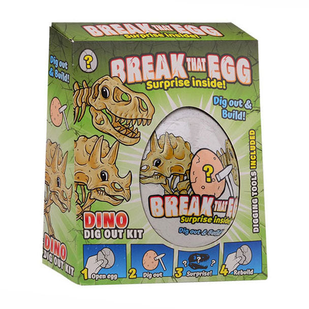 Breek het ei van de dinosaurus