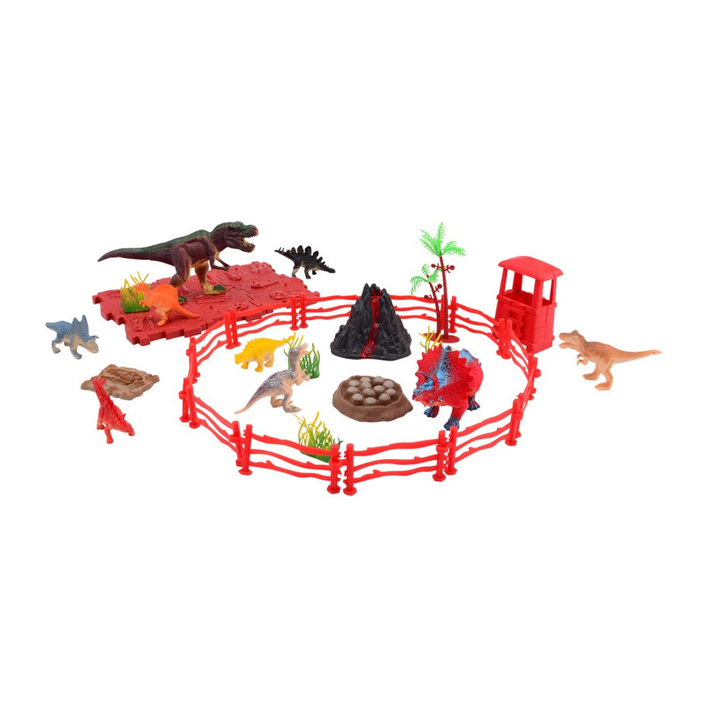 Johntoy dino speelset in opbergdoos