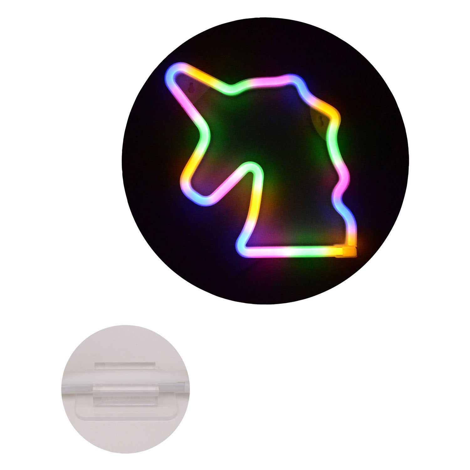 Johntoy eenhoorn regenbooglamp met usb