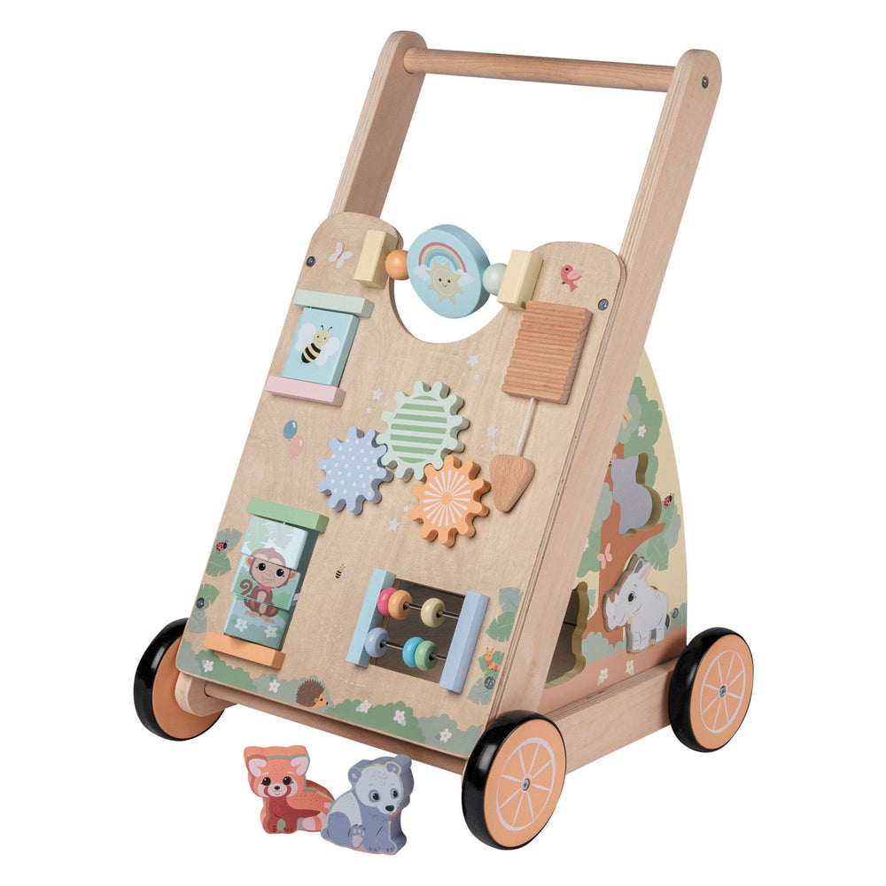 Joueco The Wildies Houten Activiteiten Loopwagen Loopwagen