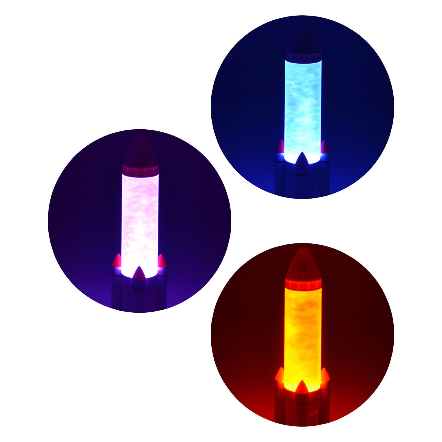 Johntoy raket nachtlamp met usb aansluiting