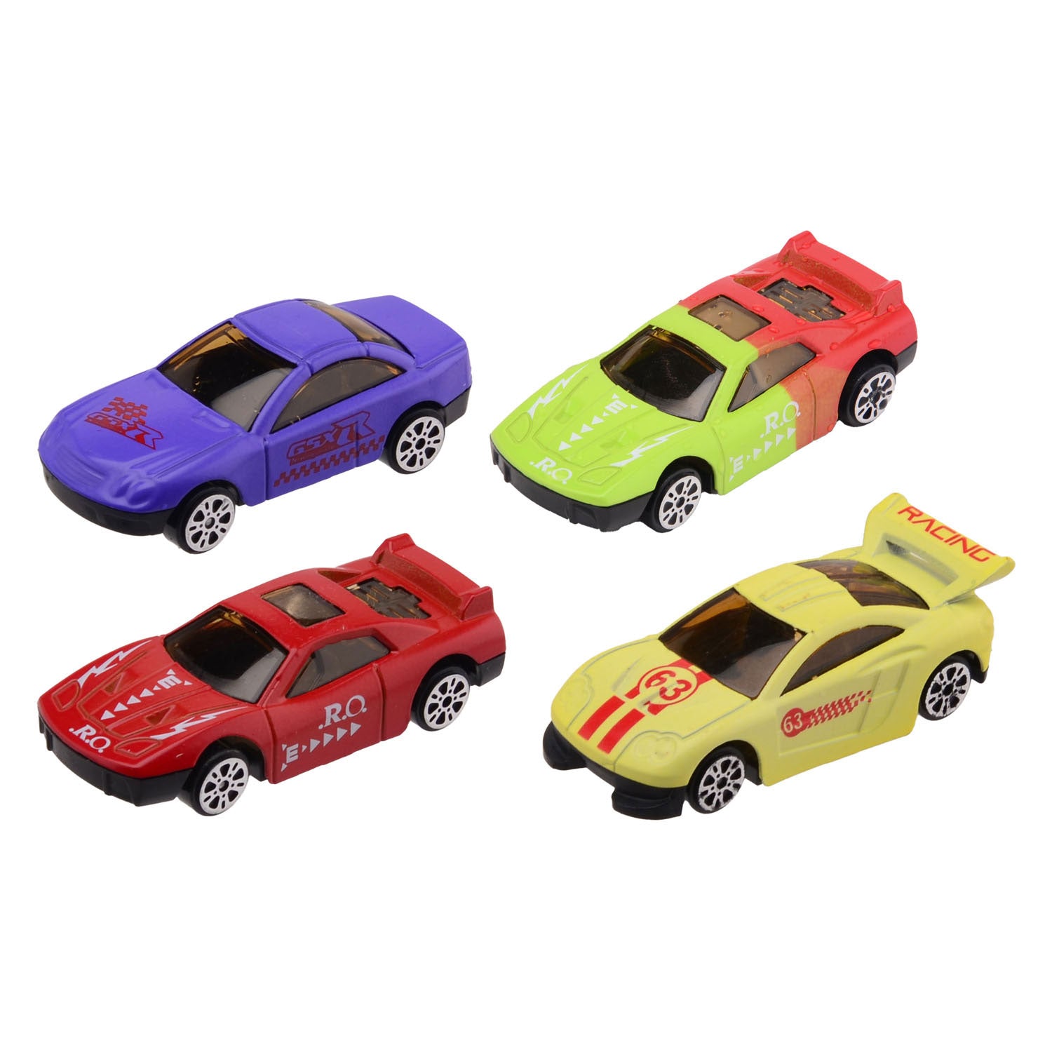 Johntoy kleur veranderende gegoten raceauto, 3st.