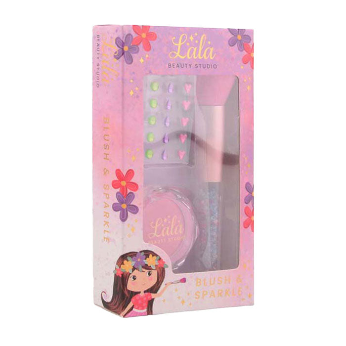 Johntoy lala - blush en brush make-up set met stickers