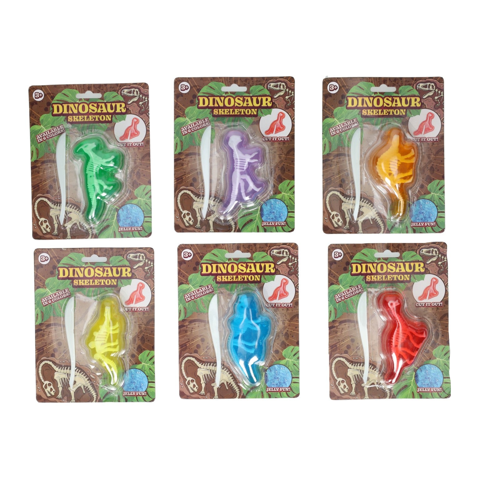 Johntoy cut out dino slijm skelet