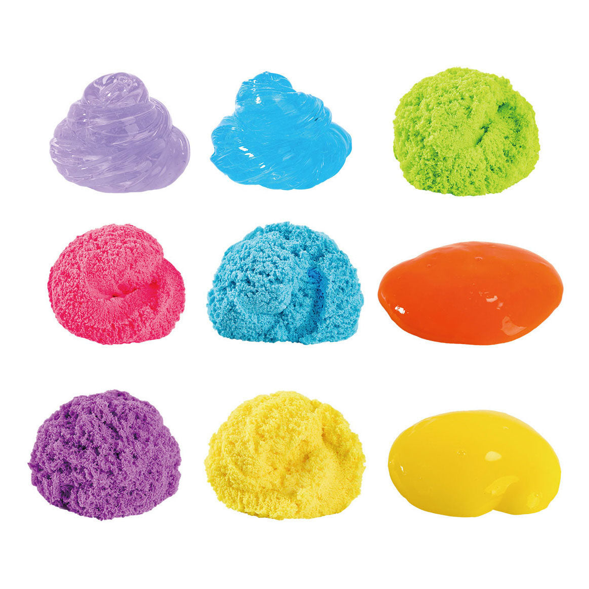 Johntoy multi container pack - sand, putty en slijm - 10dlg.