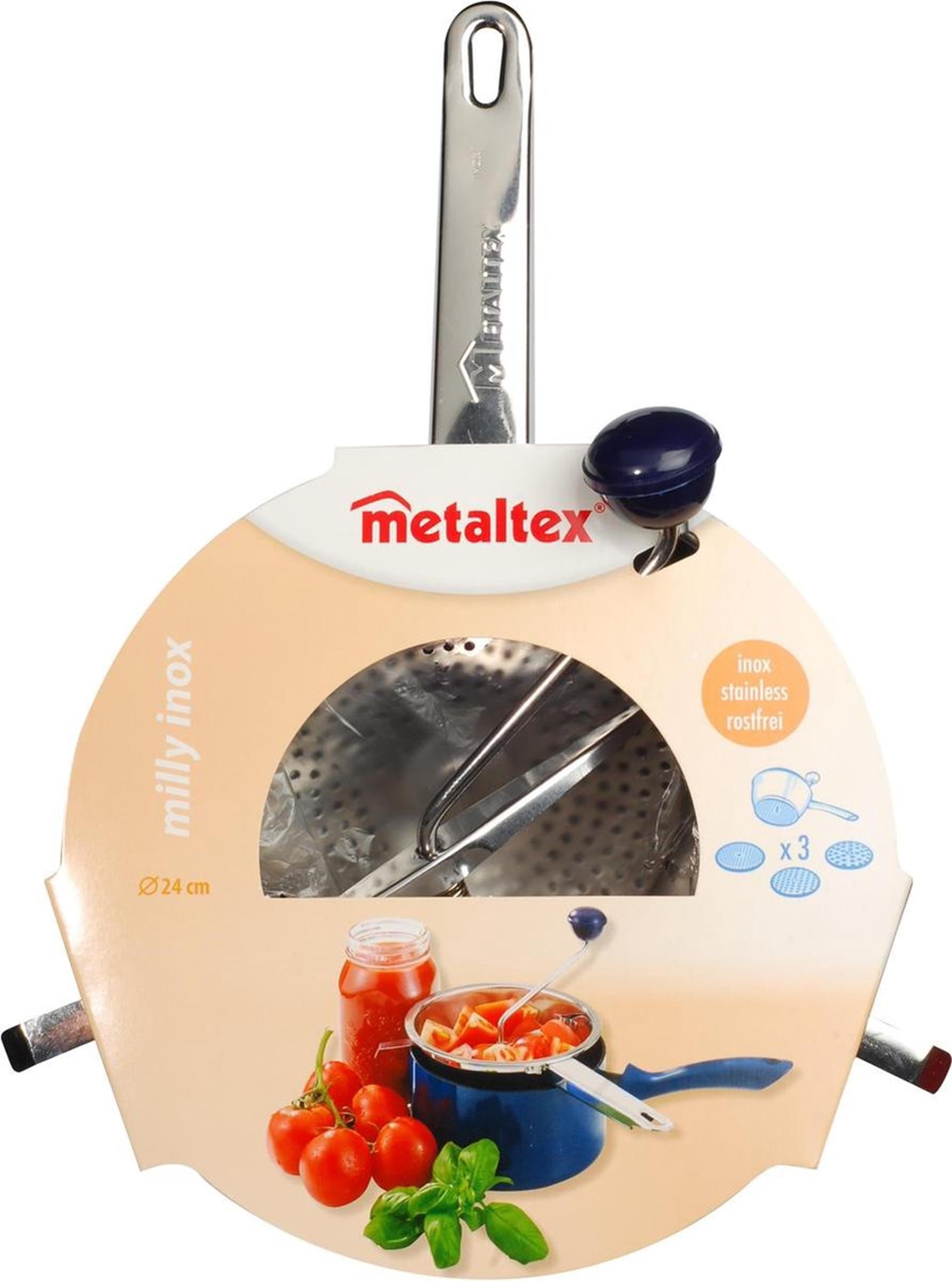 Metaltex passeerzeef rvs 24cm