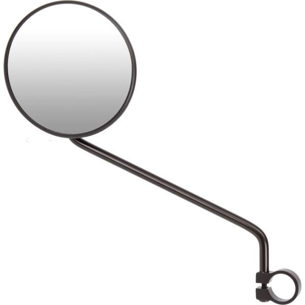 Ergotec Spiegel M-55L lange arm 105mm staal zwart gezandstraald