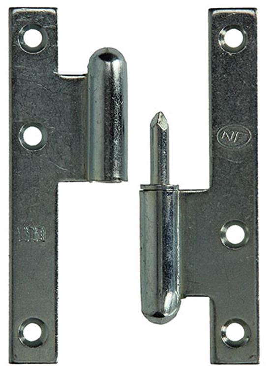 Yale 1019136 - 3 stalen paumellen verzinkt rechts 110x60mm | 5 stuks